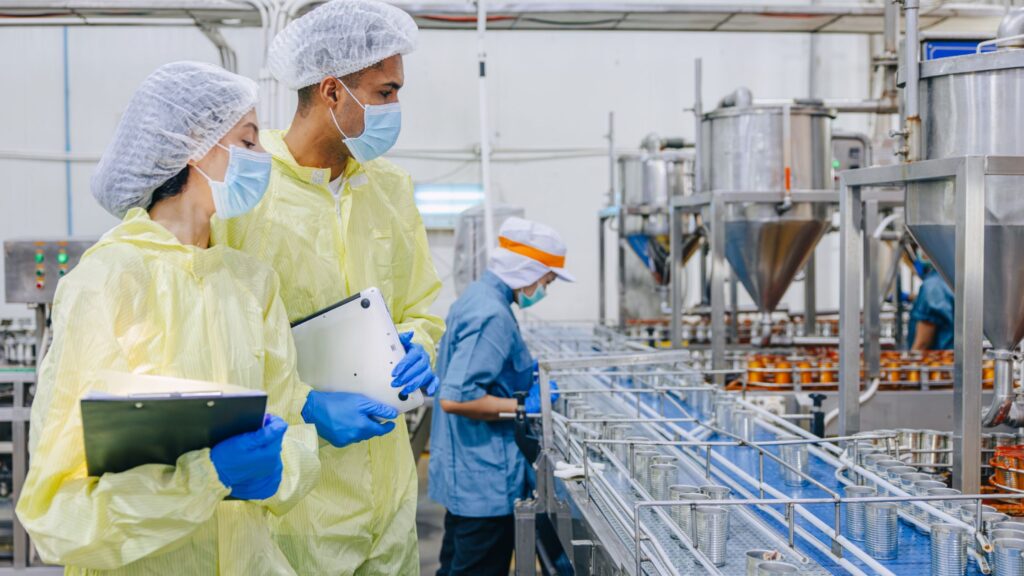 Piezas de mecanizado para industria alimentaria