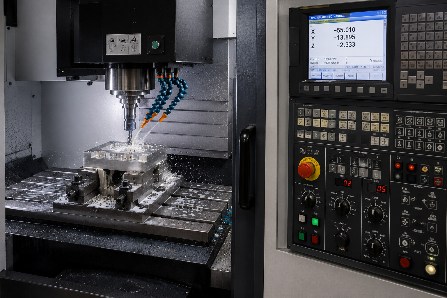 máquina de mecanizado por contorl numérico