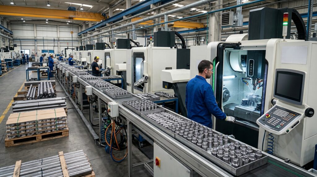 Capacidad cnc en serie medianas y largas
